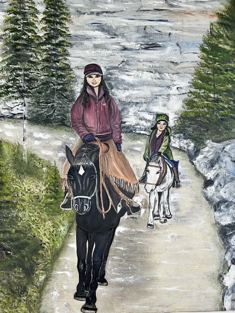 Horseback Riders at Lake Louise